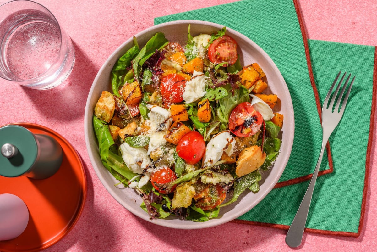 Mozzarella and Roasted Butternut Squash Salad