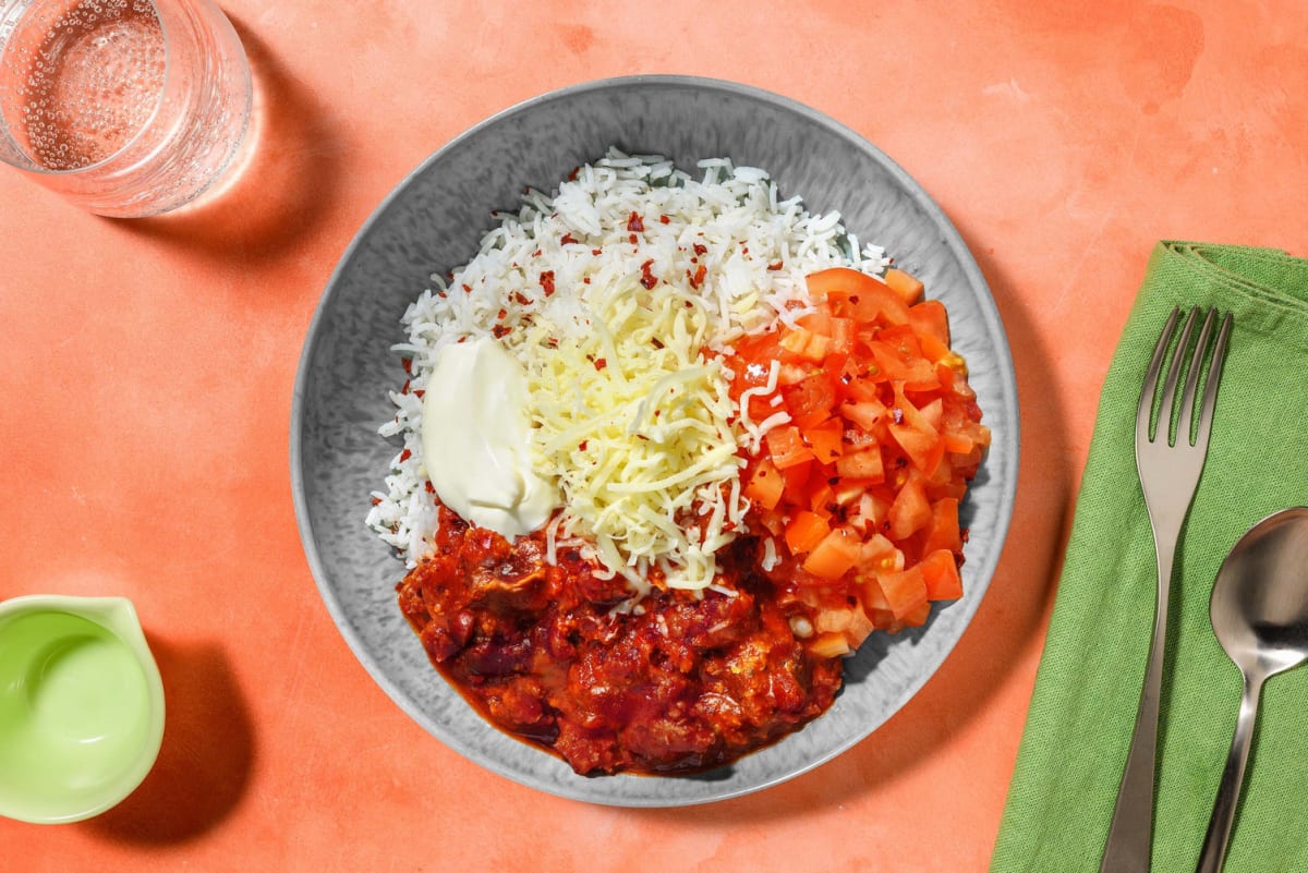 Veggie Chilli Burrito Bowl