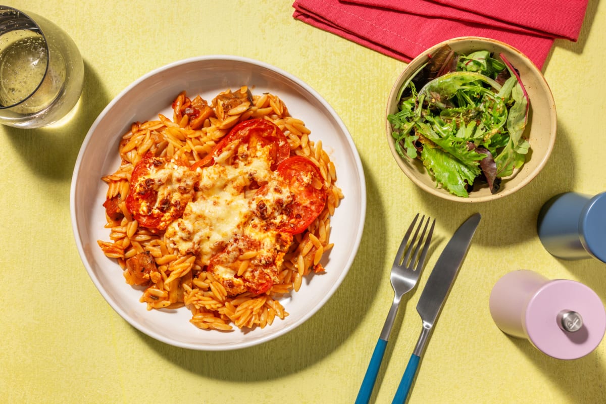 Orzo al forno & formaggio