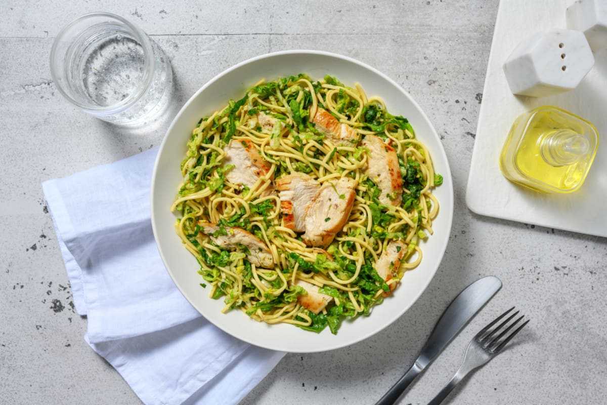 Salade aromatique de nouilles au poulet