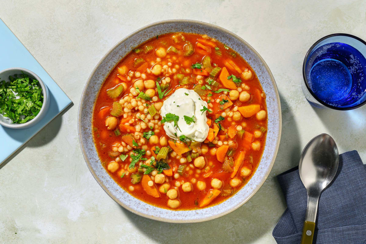 Berkoukes veggie : couscous perlé & cumin