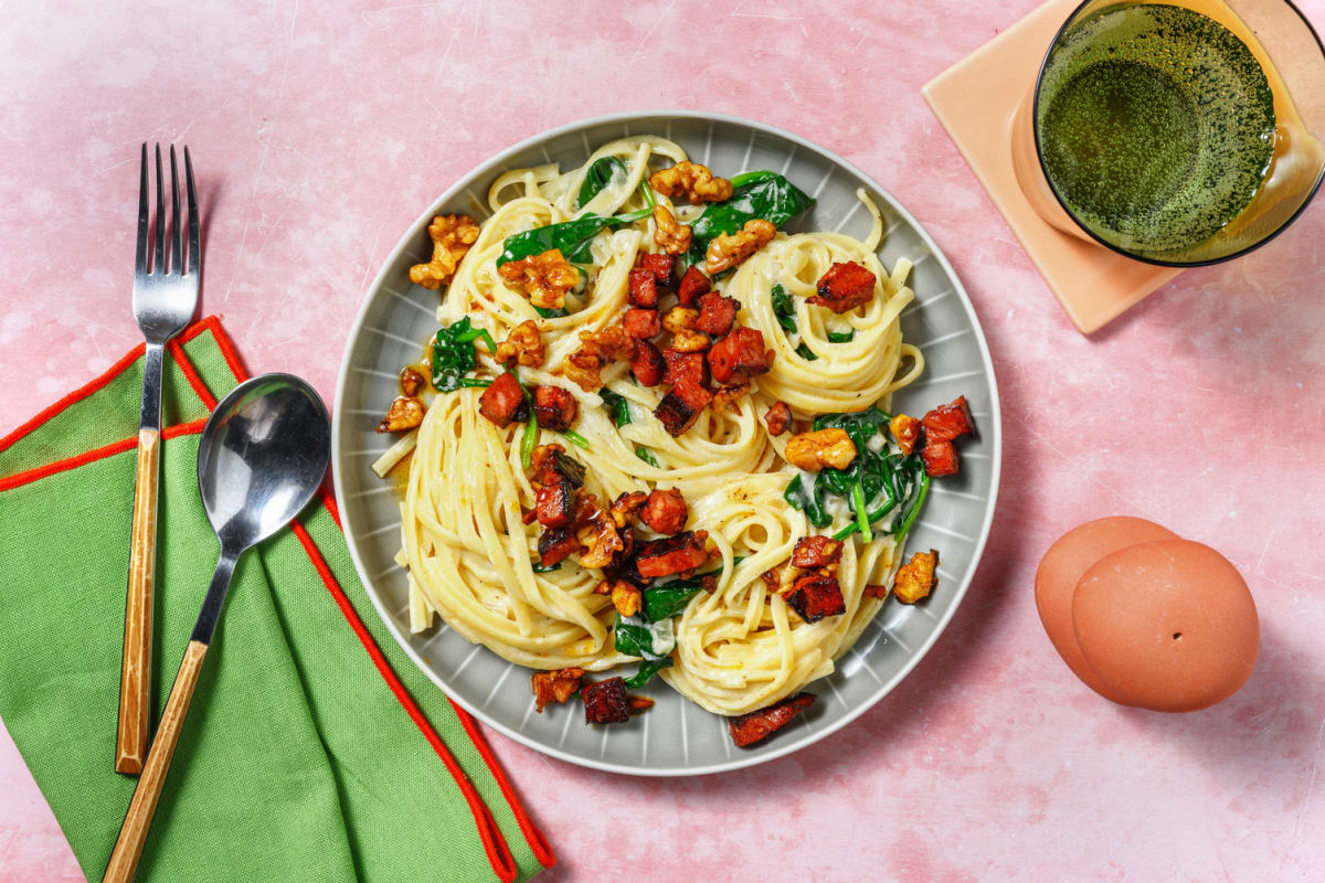 Linguine chorizo & crème à l'espagnole