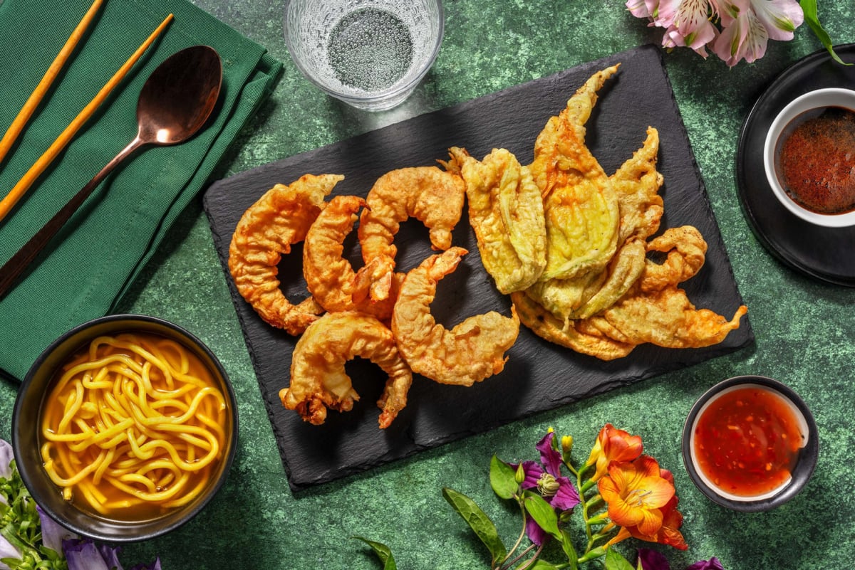 Sol Levante - tempura di gamberoni e ramen