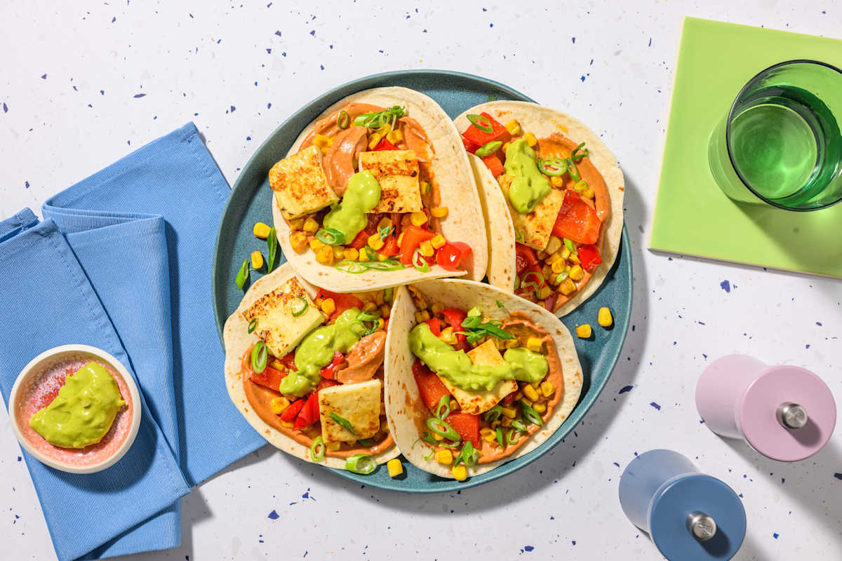 Sweetcorn and Bell Pepper Tacos