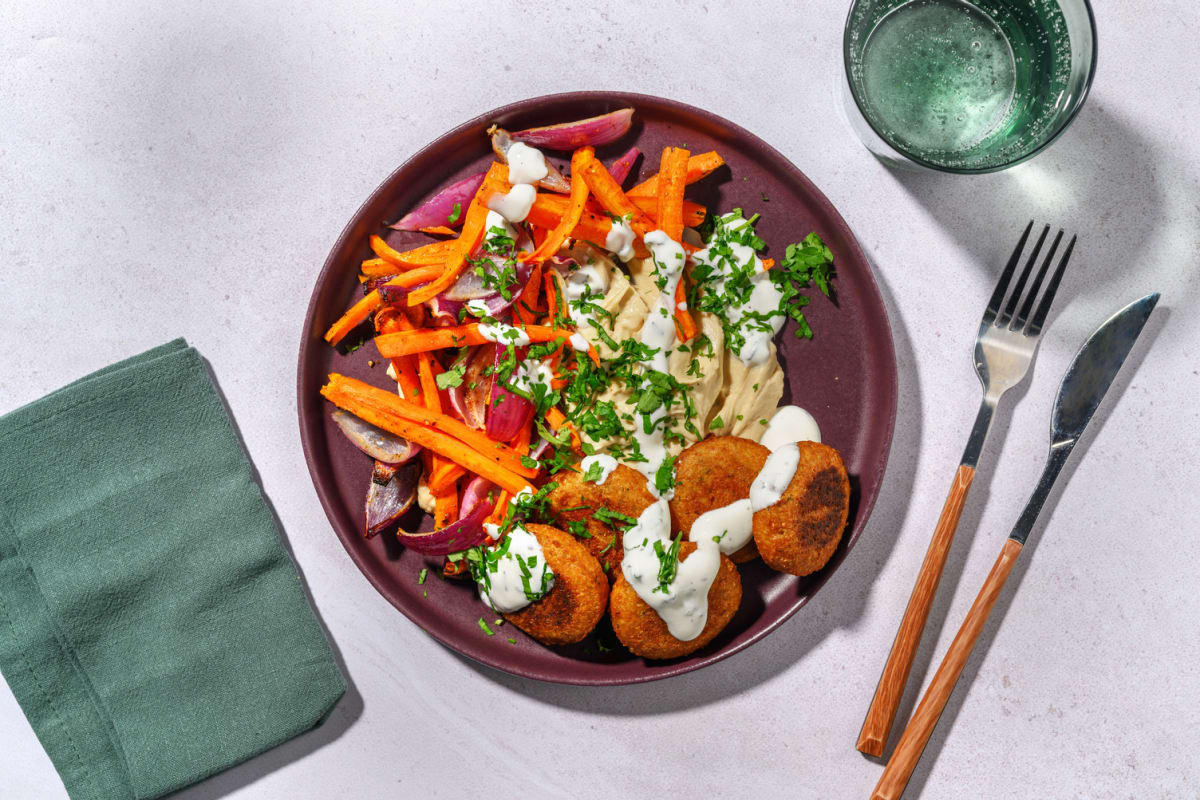 Assiette du levant falafels & labneh