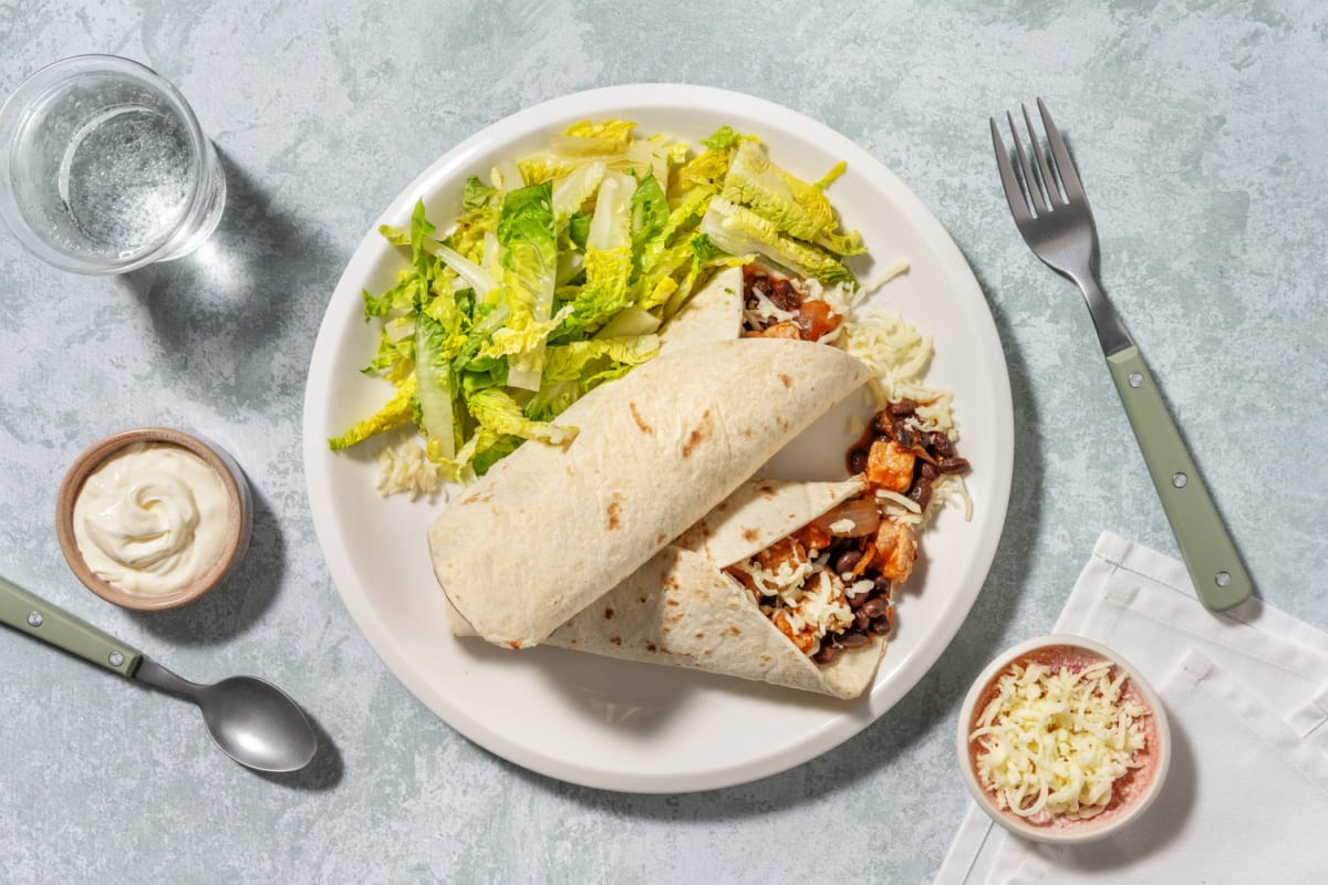 Burrito au porc mariné à la mexicaine