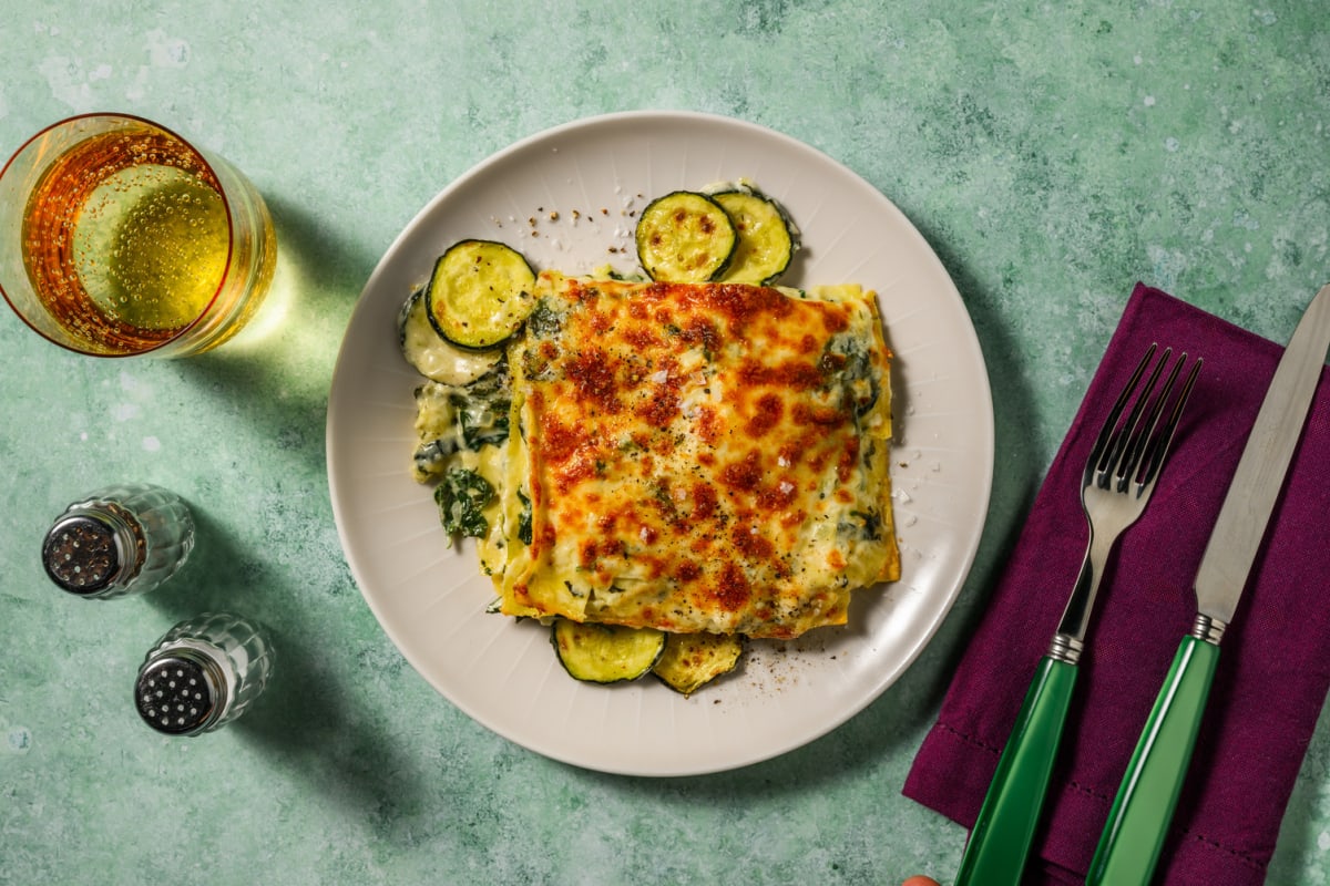 Lasagne verdi à la courgette & épinards