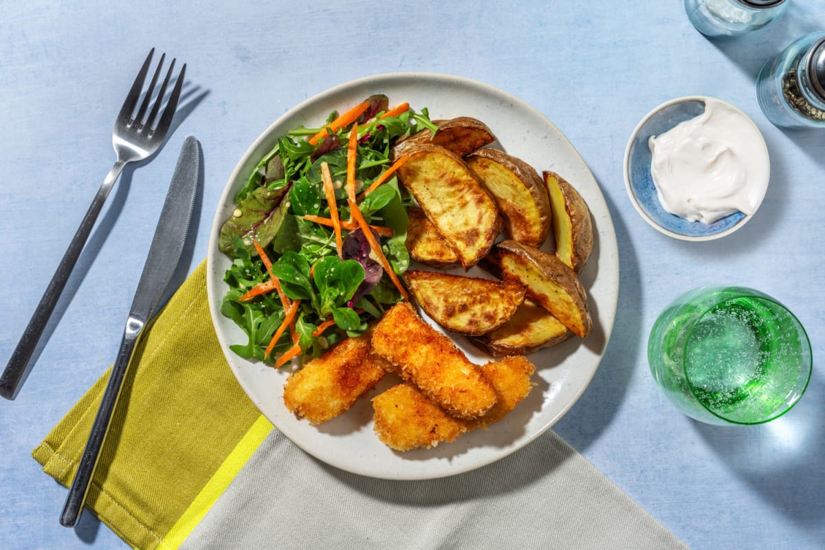 Bâtonnets de fromage pané au paprika fumé