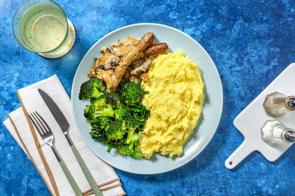 Cuisse de poulet grillée & purée saveur truffe