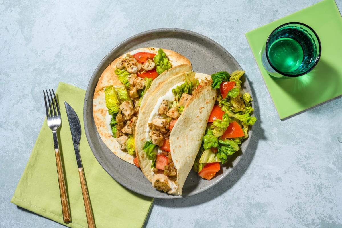 Wraps de dinde, aïoli & fromage