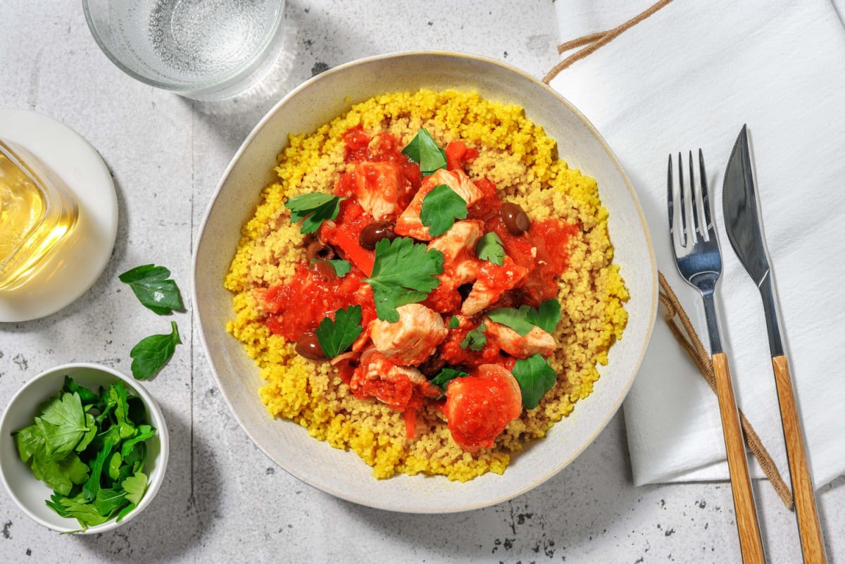 Mijoté de poulet au saveurs du moyen-orient