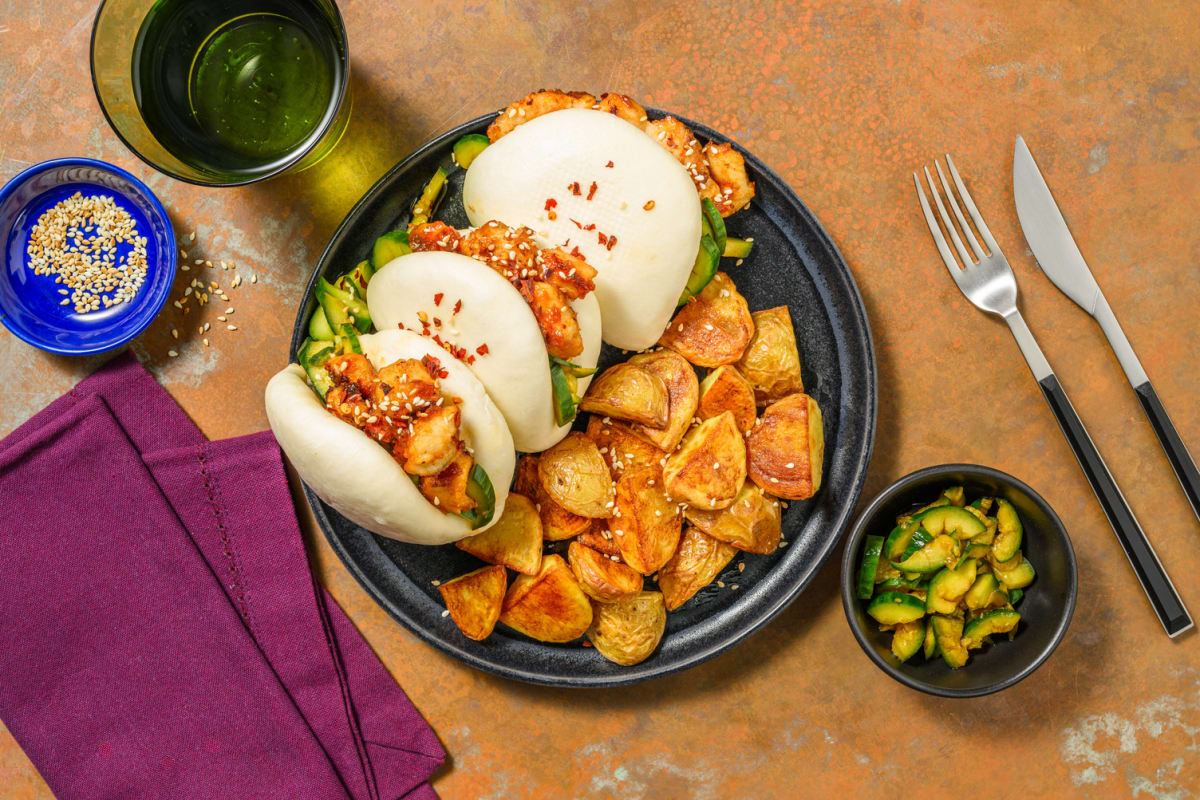 Honey and Miso Glazed Chicken Bao