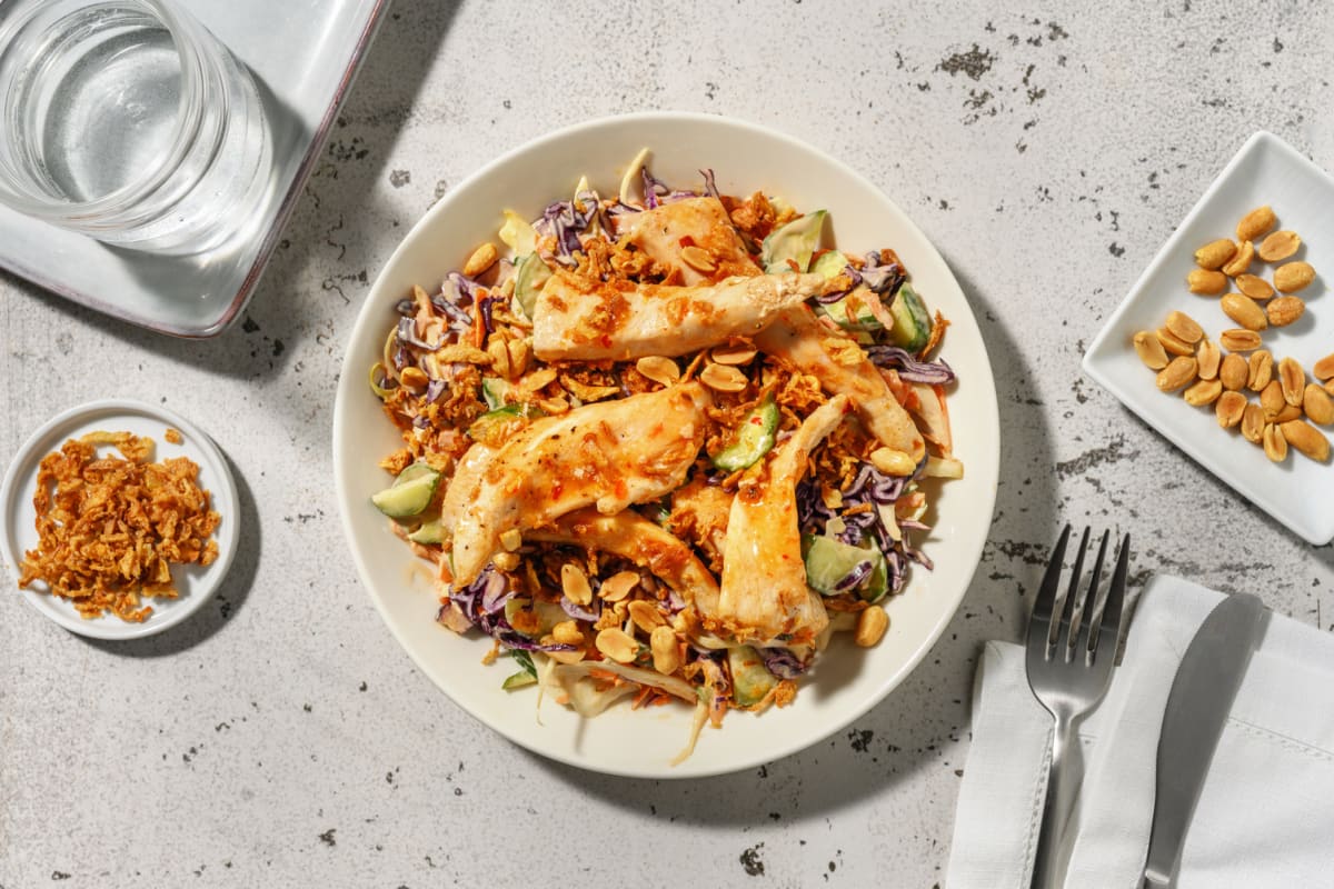 Poulet laqué & cacahuètes pour journée pressée