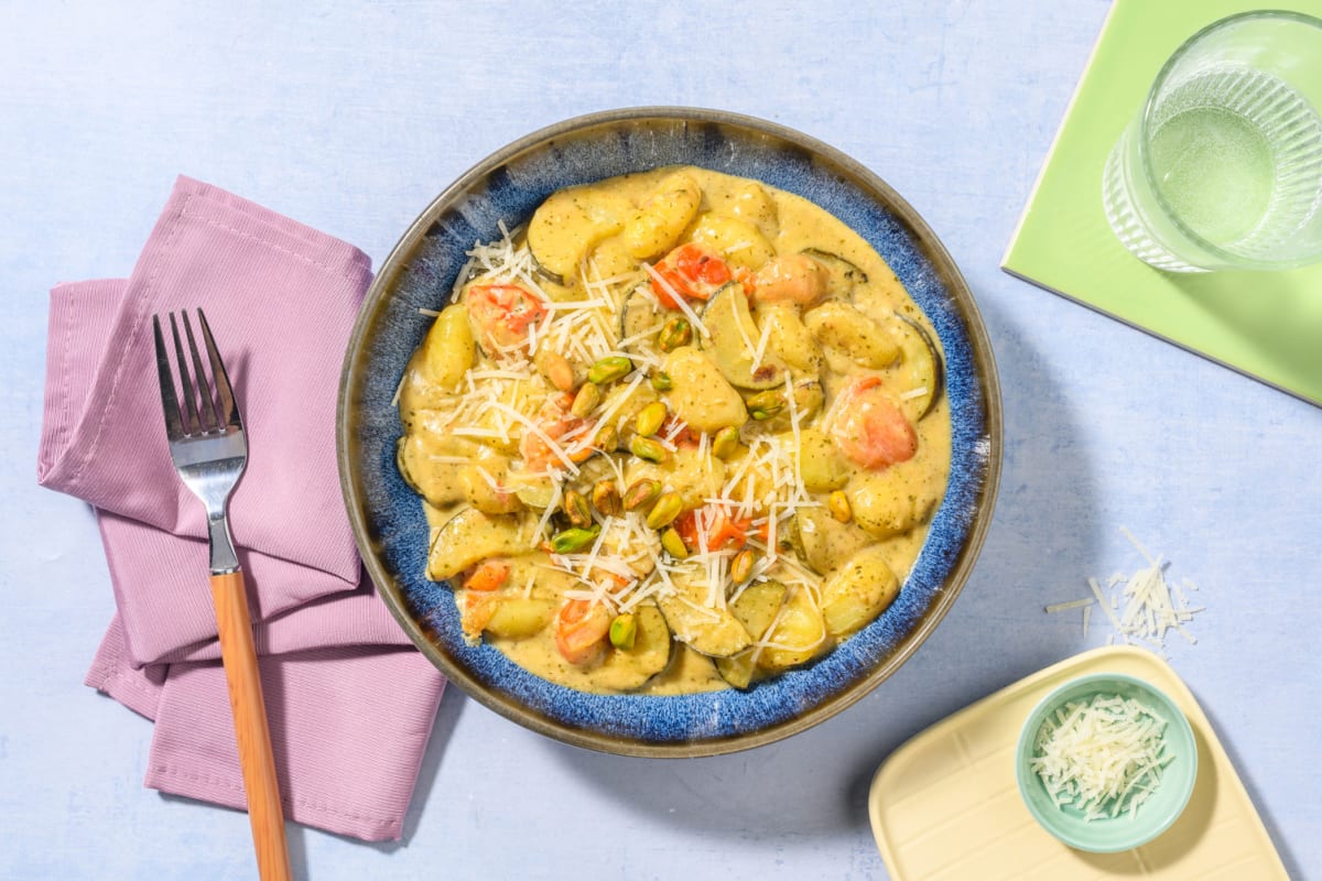 Gnocchi minute, crème de basilic & pecorino