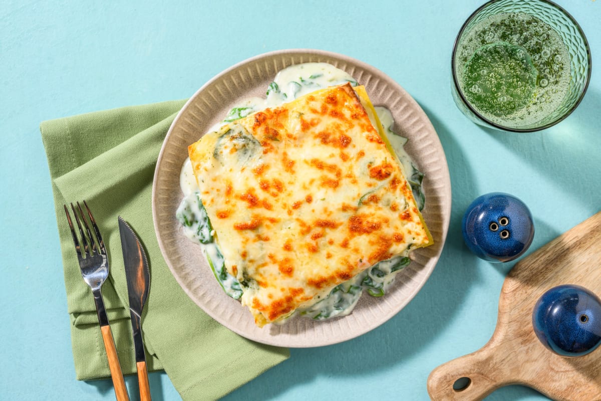 Lasagna bianca : tranches de poulet & ricotta