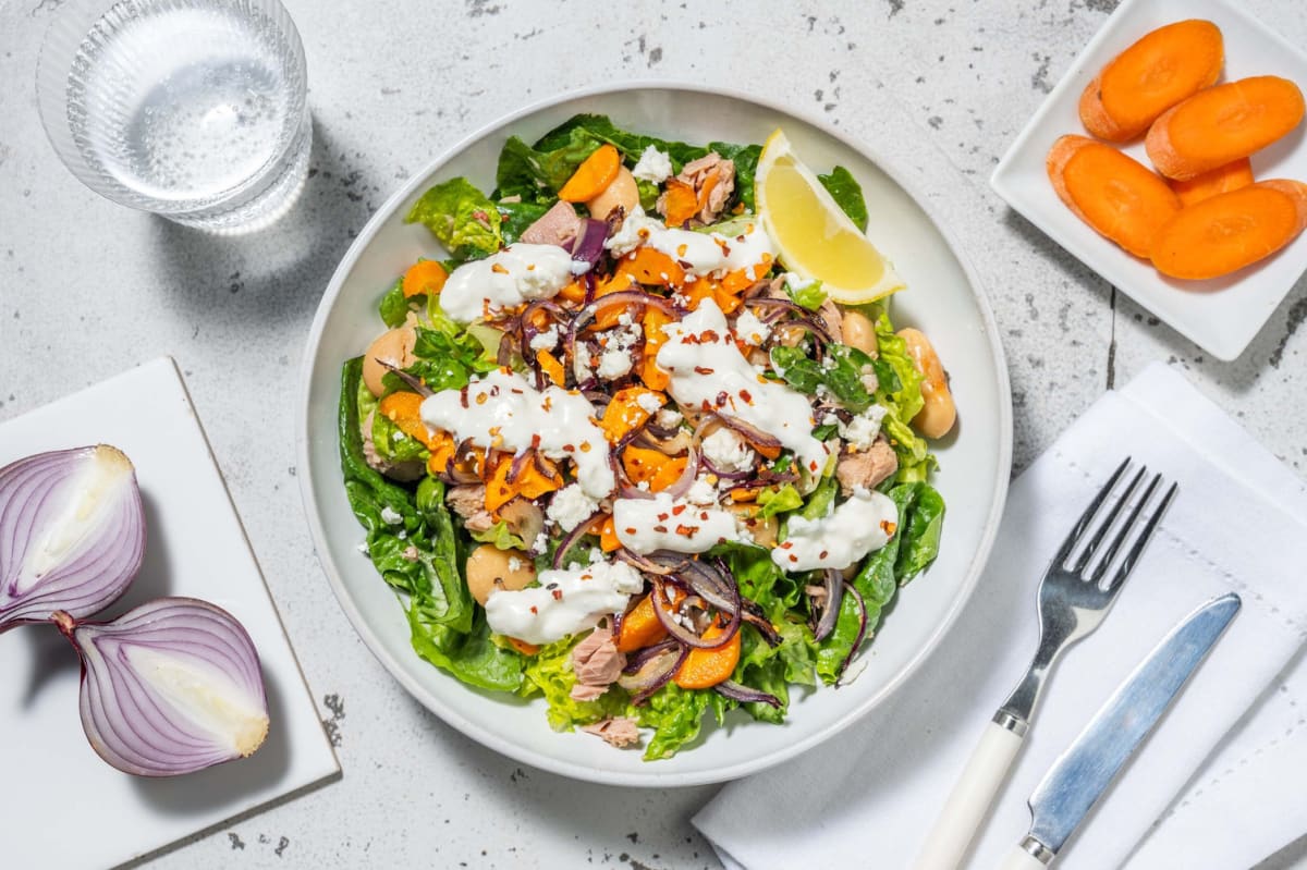 Salat mit Thunfisch und Butterbohnen