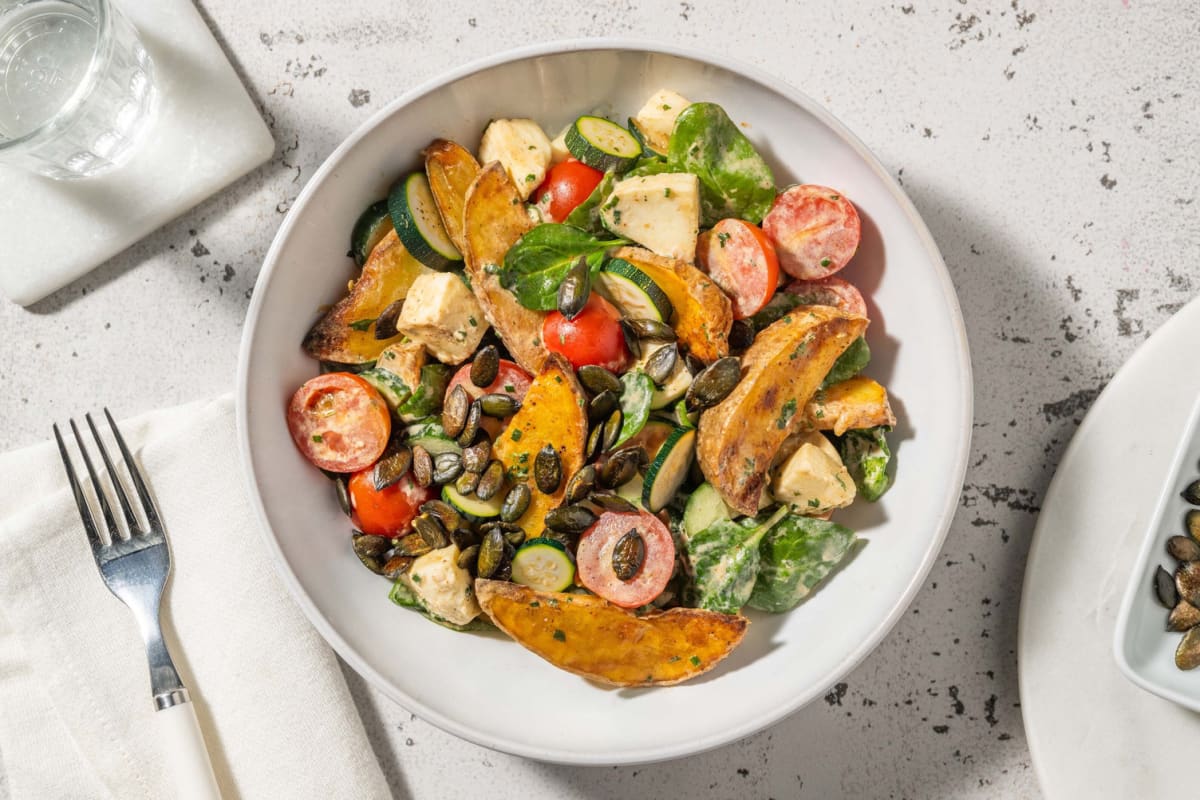 Kartoffelsalat mit Mozzarella & Cherry-Tomaten