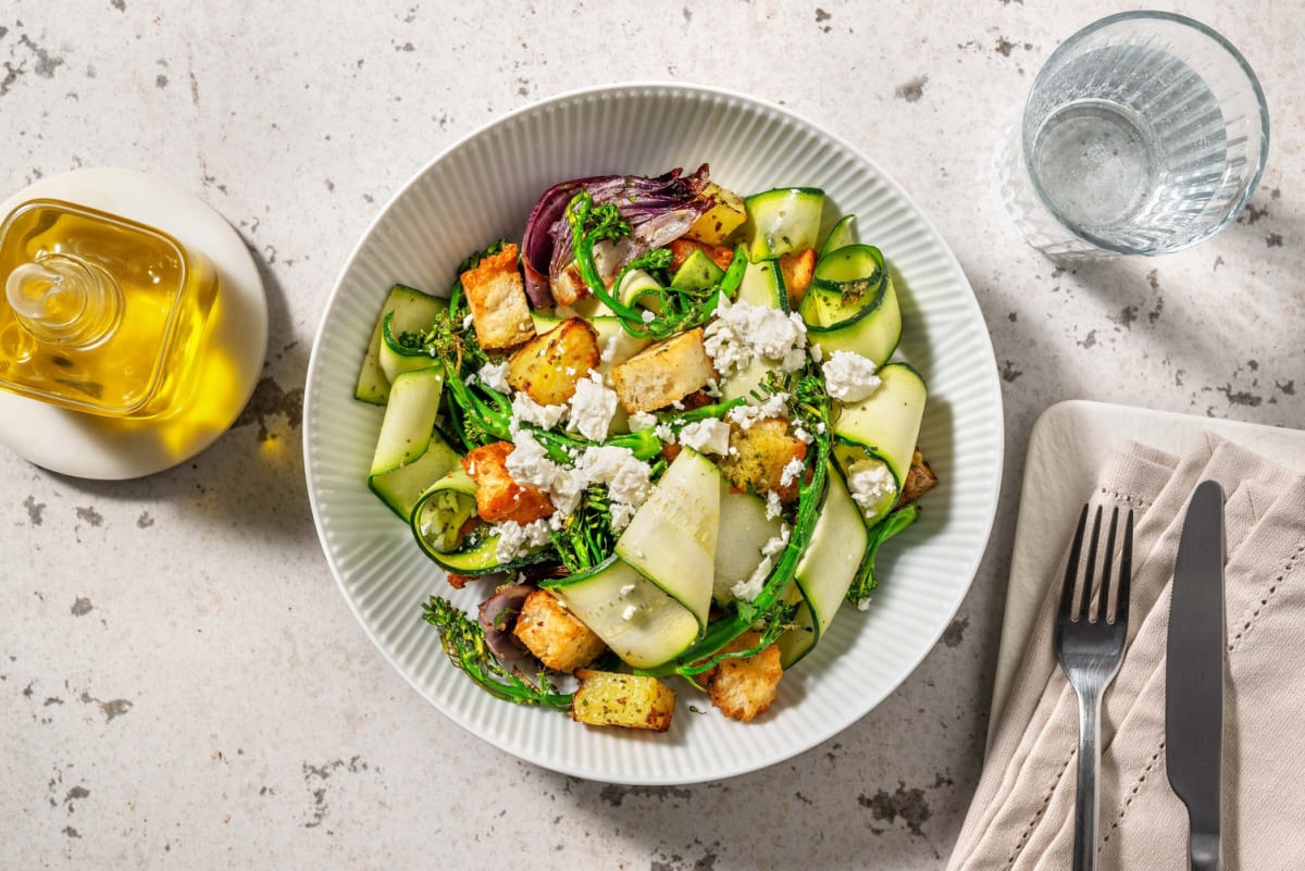 Spring Panzanella Salad