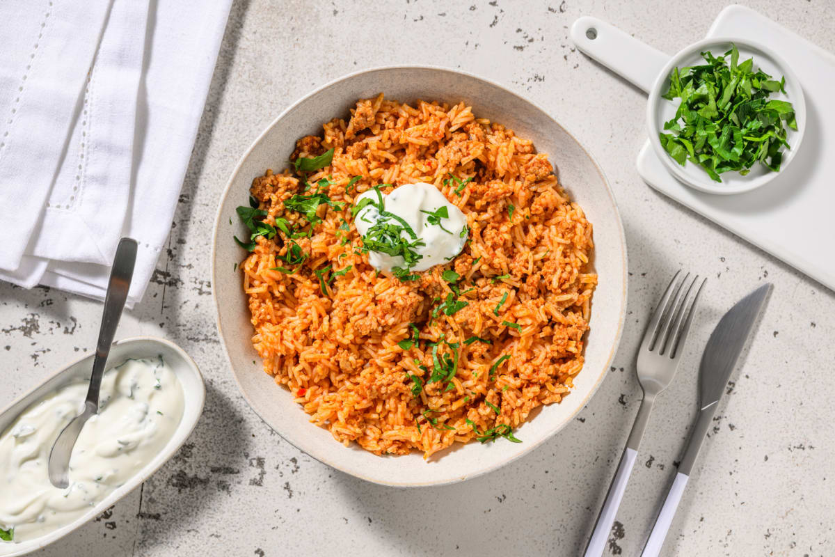 Chermoula Spiced Lamb and Rice