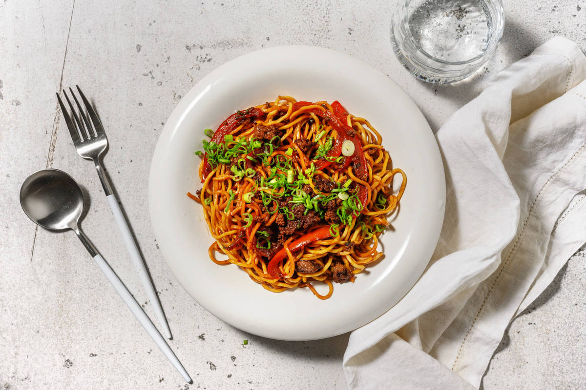 Cumin Spiced Teriyaki Lamb Noodles Recipe HelloFresh