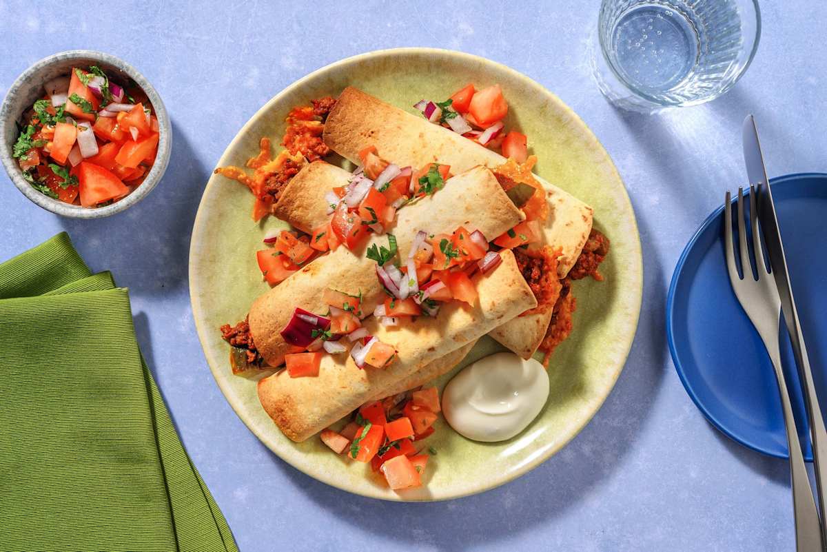 Taquito's met rundergehakt en kaas