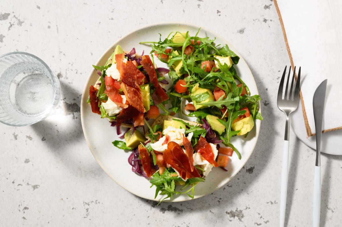 Crispy Serrano Tricolore Bruschetta