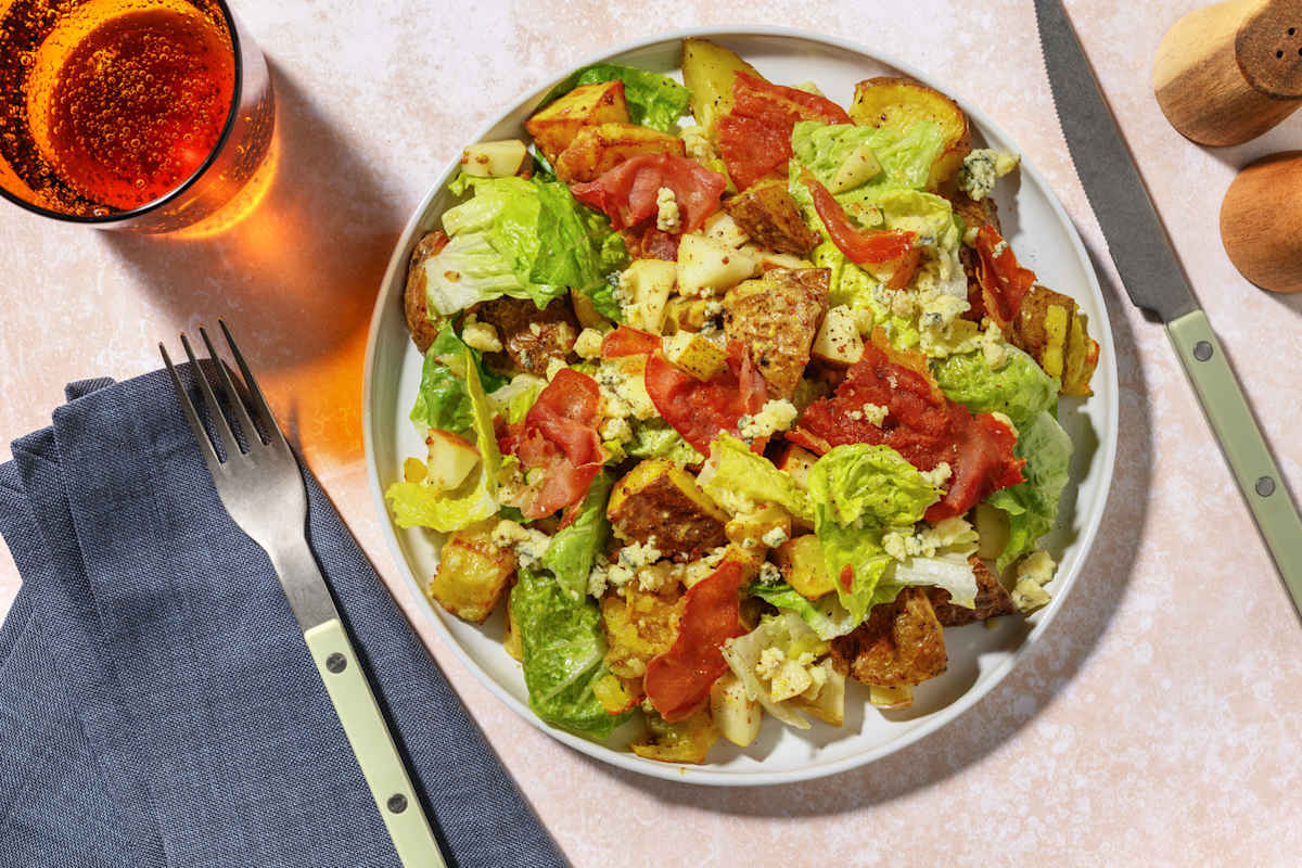 Serrano Ham, Blue Cheese and Pear Summer Salad