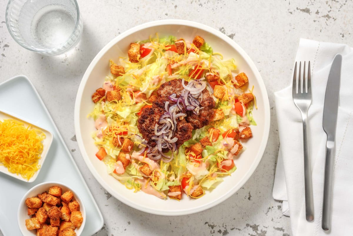 Cheeseburger-salade