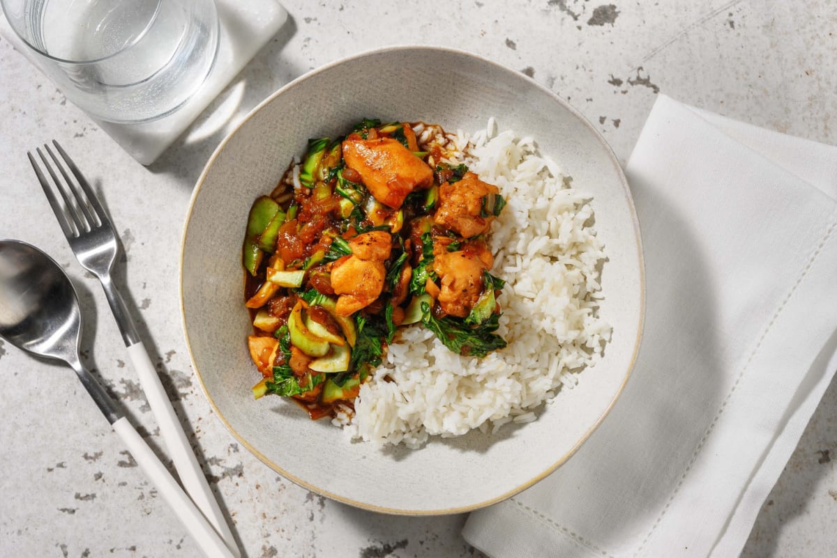 Beijing Style Chicken Breast and Pak Choi Stir-Fry