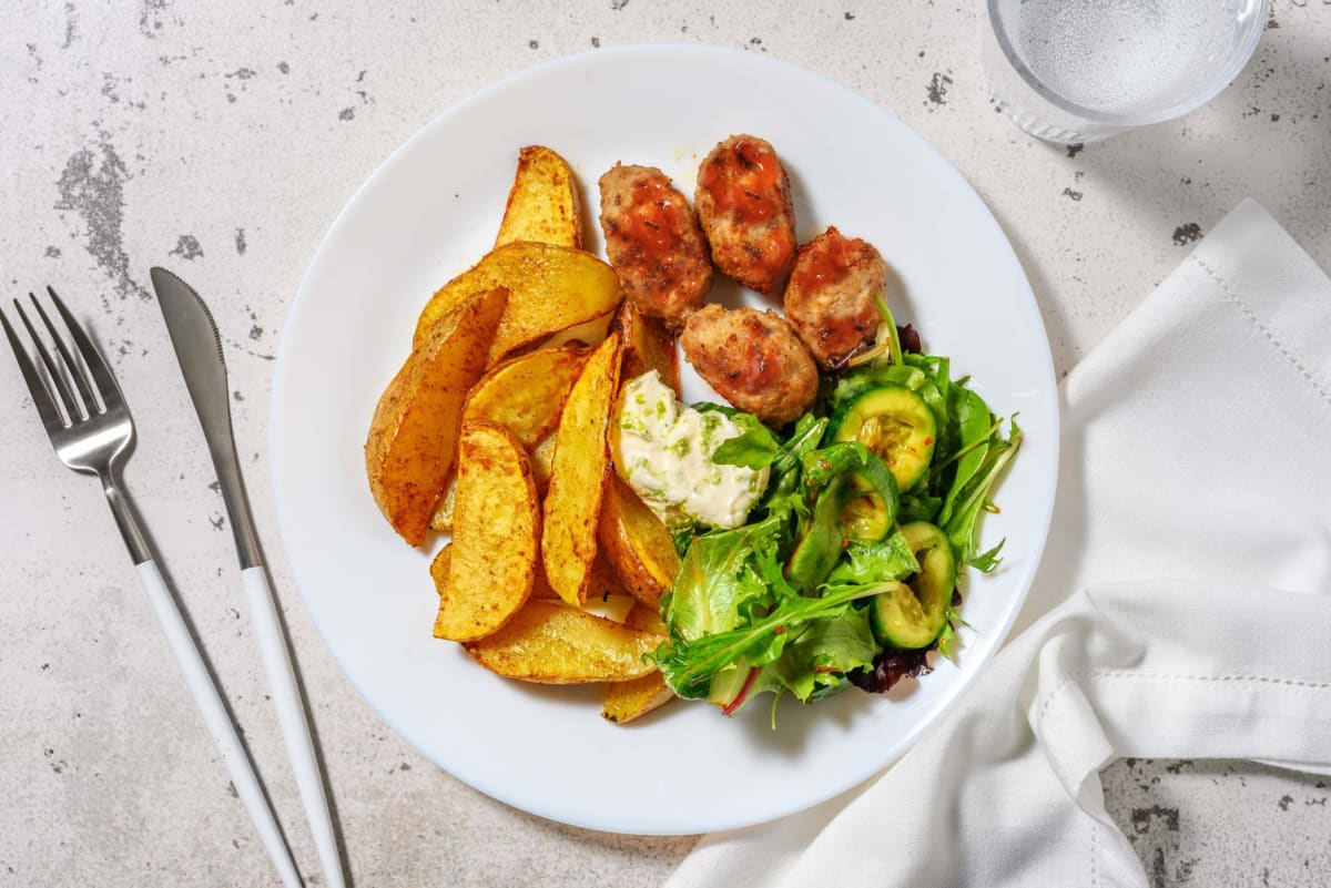 Asian Style Sweet Chilli Pork Koftas