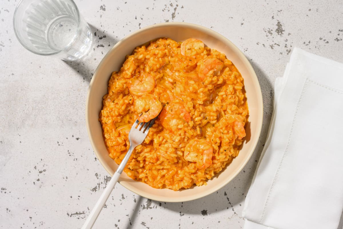 Stovetop Double Prawn and Tomato Risotto