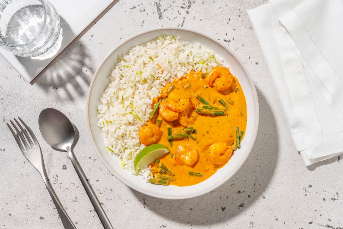 Double Prawn Red Thai Style Curry