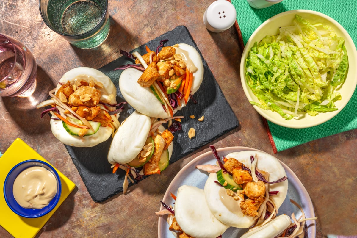 Gua bao : brioches taïwanaises au poulet