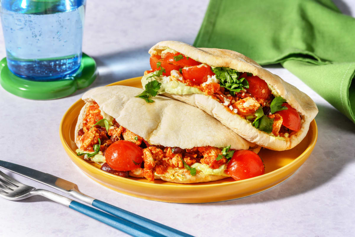 Sandwich tex-mex poulet, avocat & coriandre