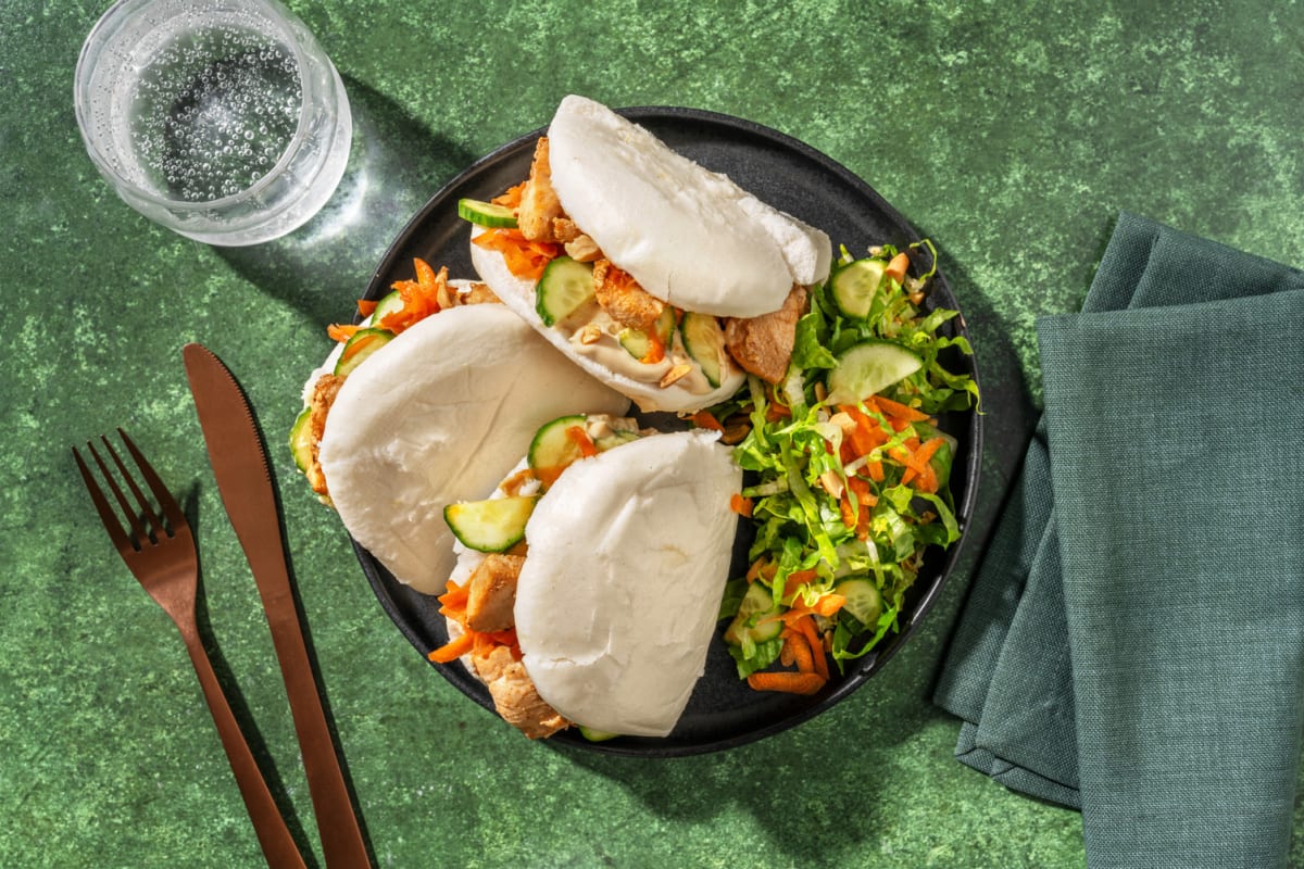 Gua bao : brioches taïwanaises au poulet