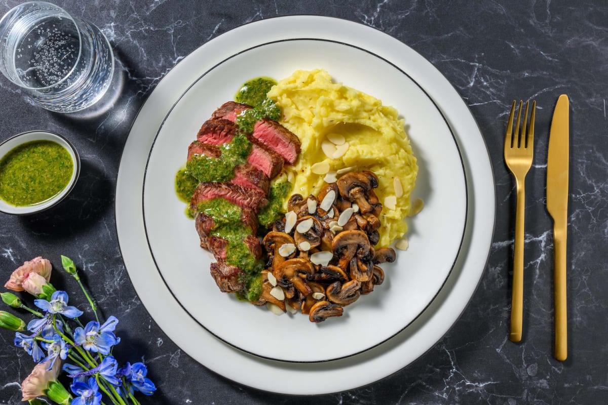 Pavé de bœuf & salsa verde à l'italienne