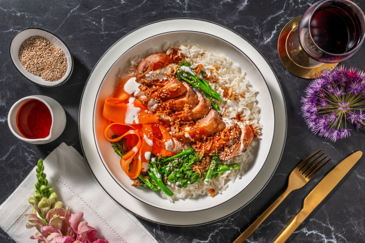 Szechuan Glazed Duck Breast Donburi