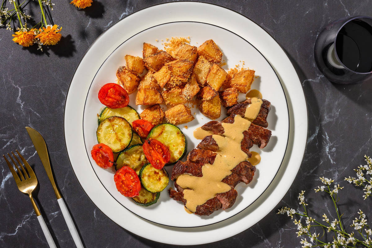 21 Day Aged Rump Steak and Mustard Cream Sauce Recipe HelloFresh