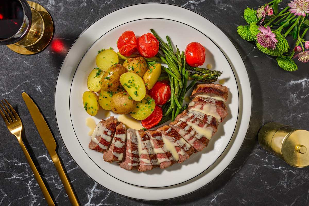 Lamb Steak and Truffled Parmesan Sauce