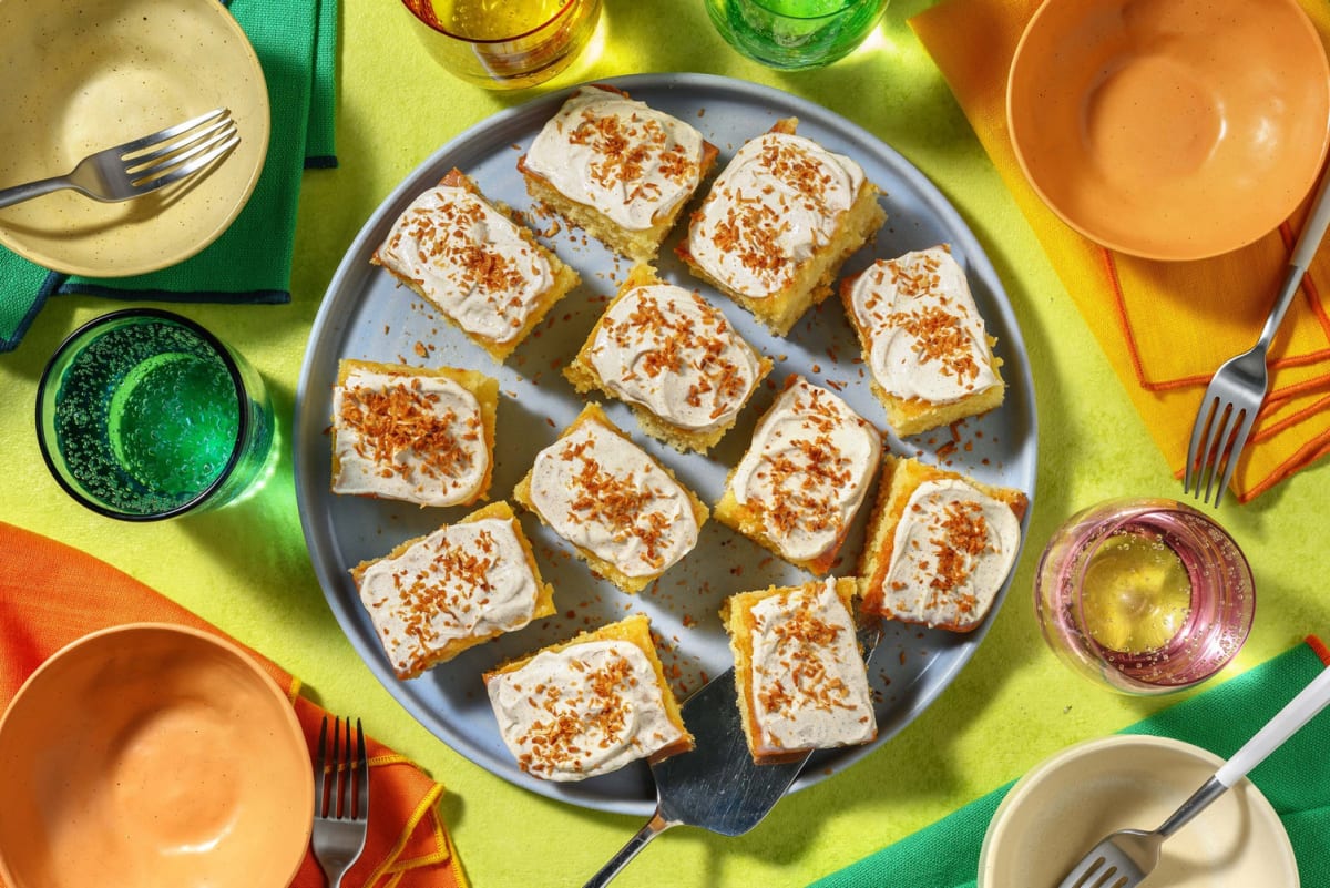 Gâteau tres leches à la noix de coco en extra