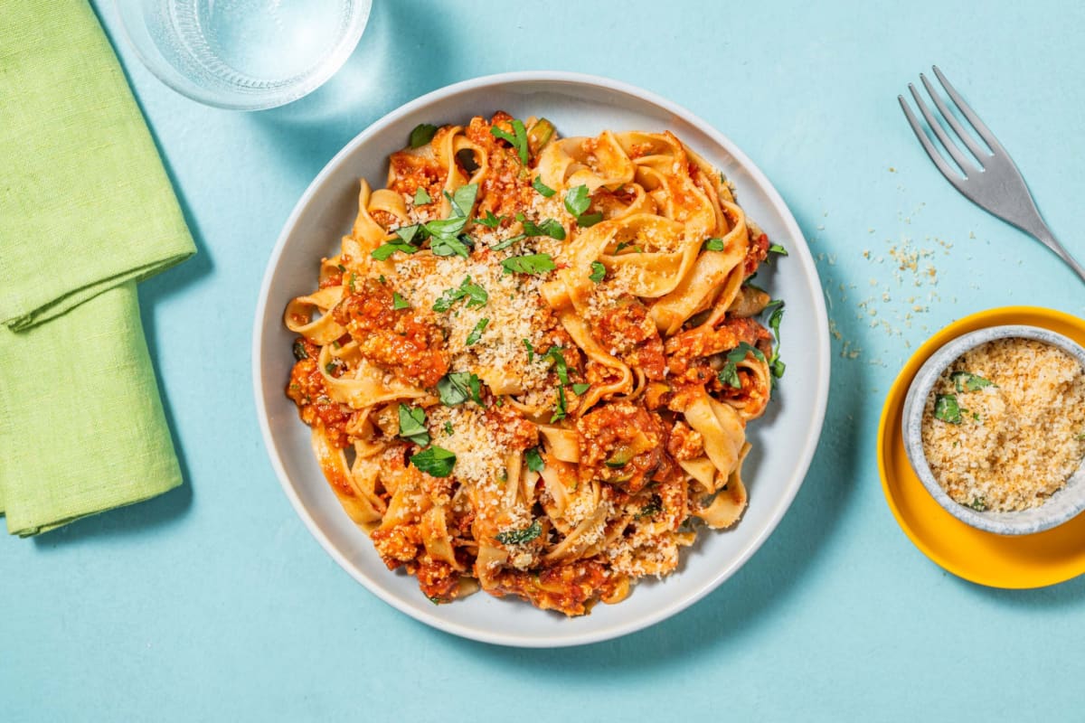 Spicy Harissa Ragout! mit Tofu-Hack