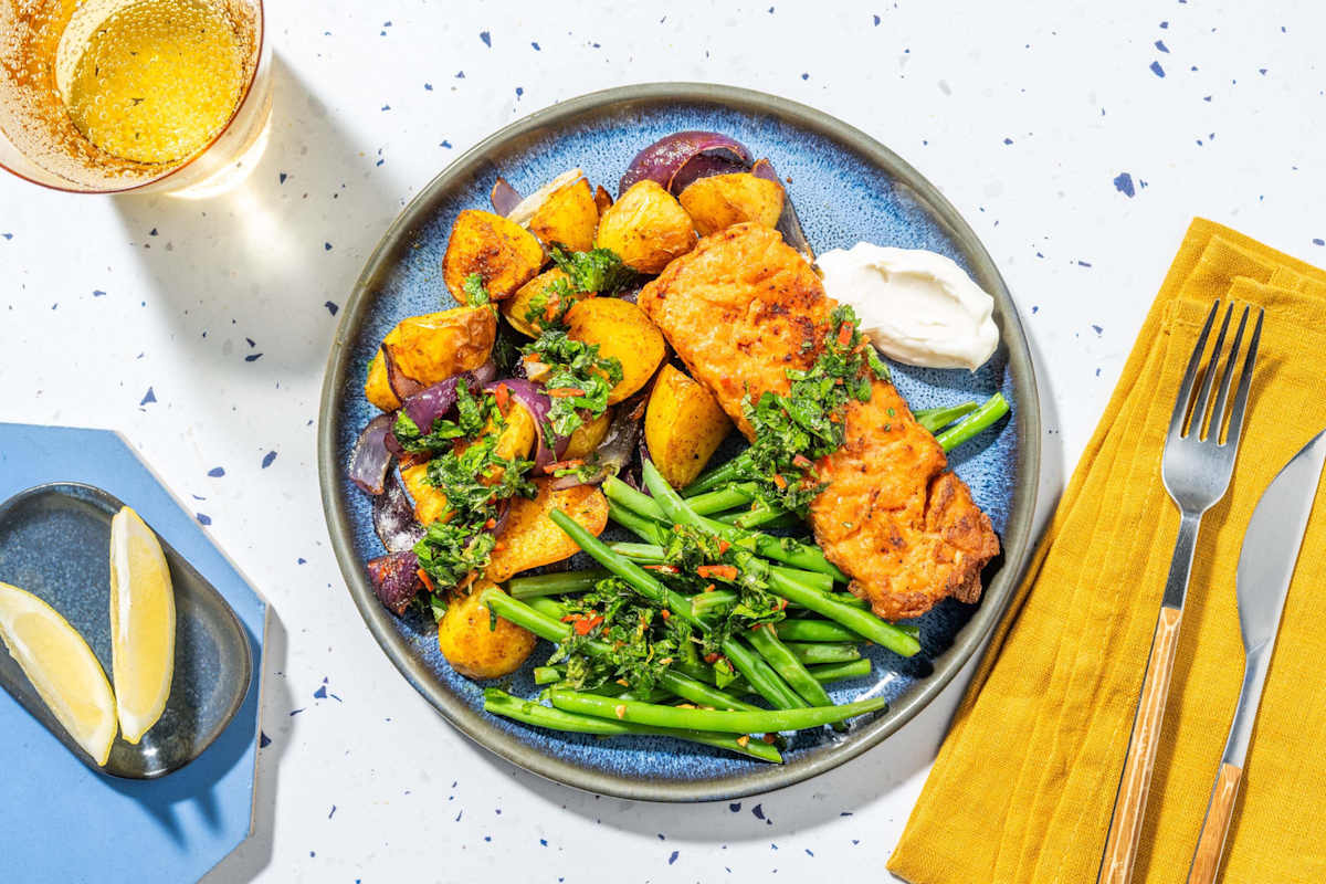 Veganes Piri Piri-Filet nach Lachs-Art 