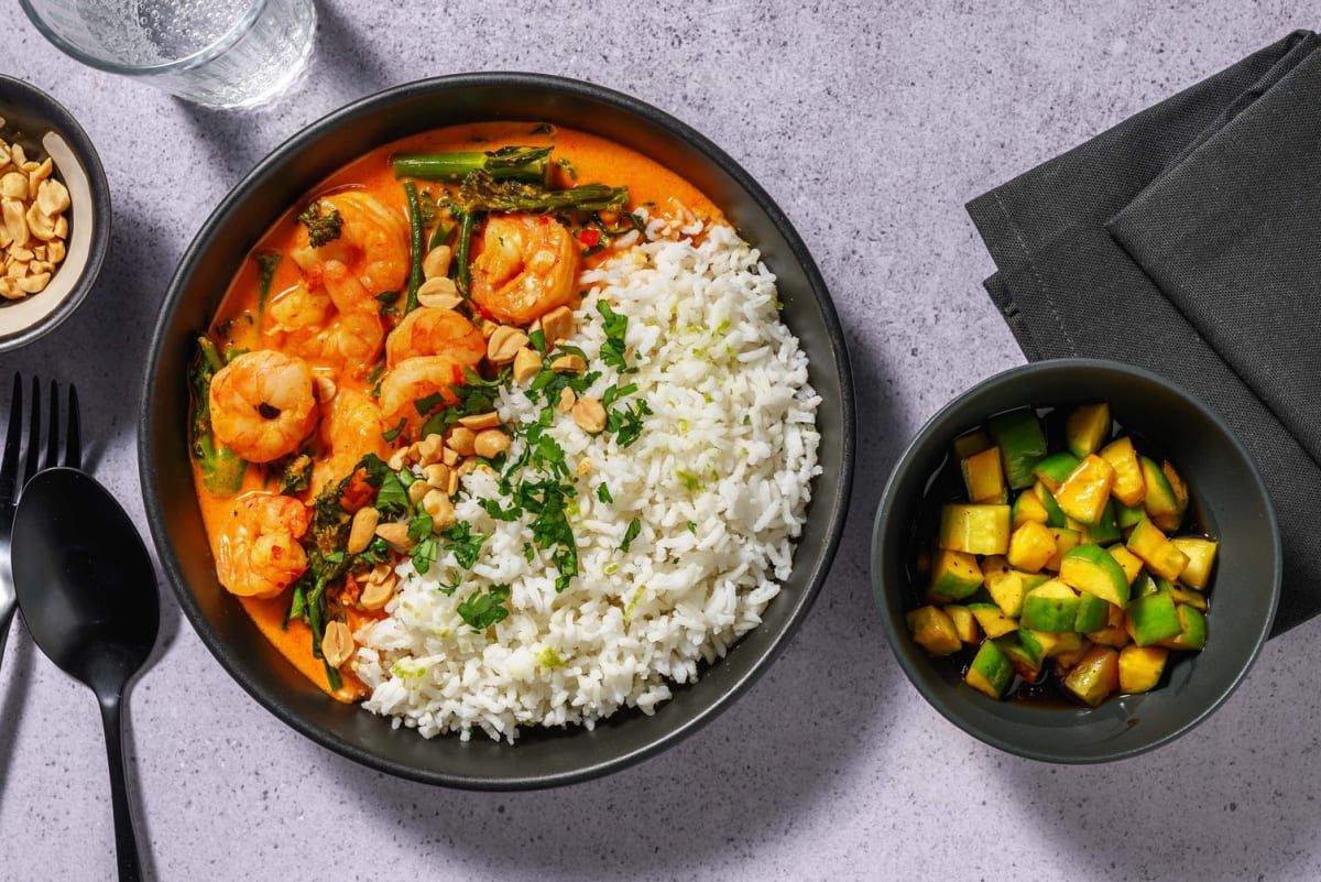 Ultimate Red Thai Style King Prawn Curry 