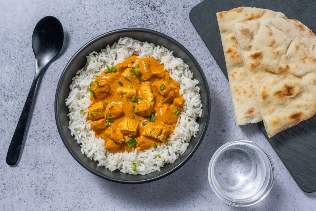 Ultimate Creamy Chicken Korma and Basmati Rice