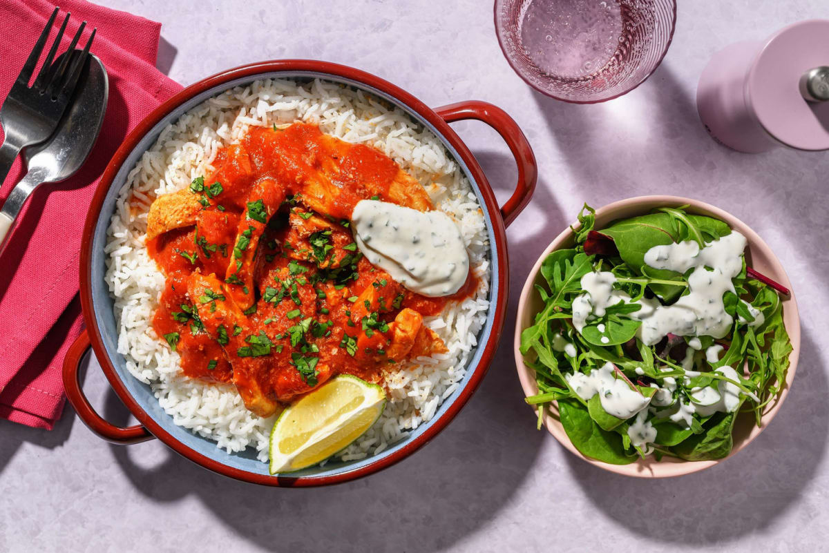 Chicken-Bowl mit spicy Panko-Crunch