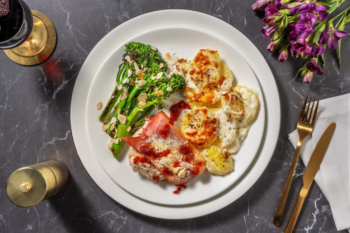 Easy Serrano and Parmesan Topped Chicken Breast