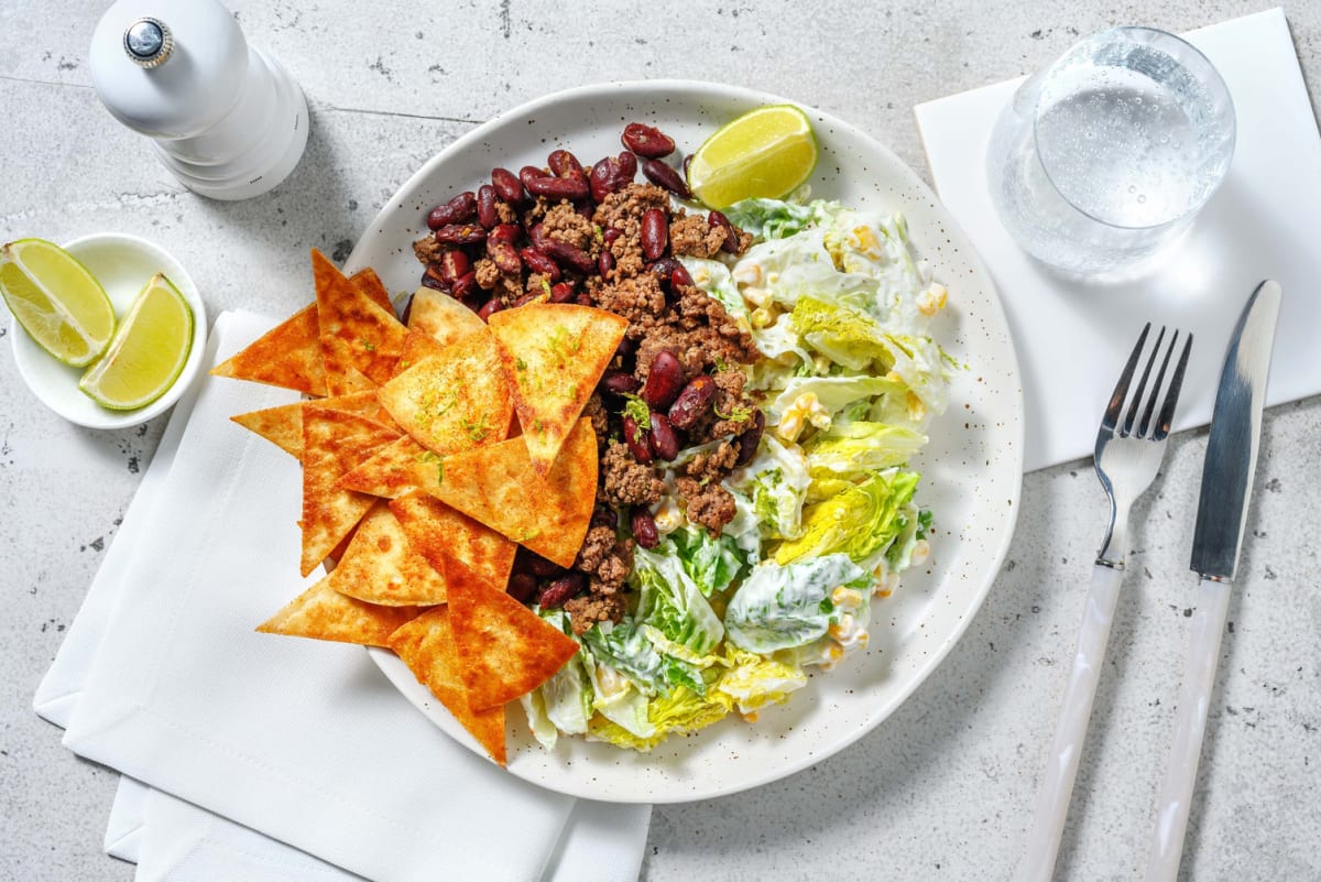 Beef & Bean Salat mit Mais