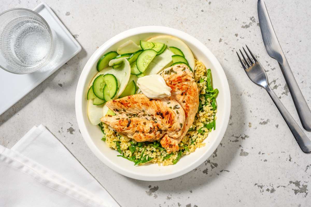 Double Chicken & Pearl Couscous Bowl