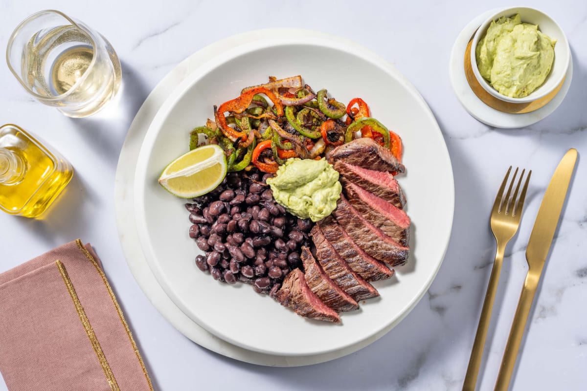 Tex-Mex Fajita-Pfanne mit Rinderhüftsteak