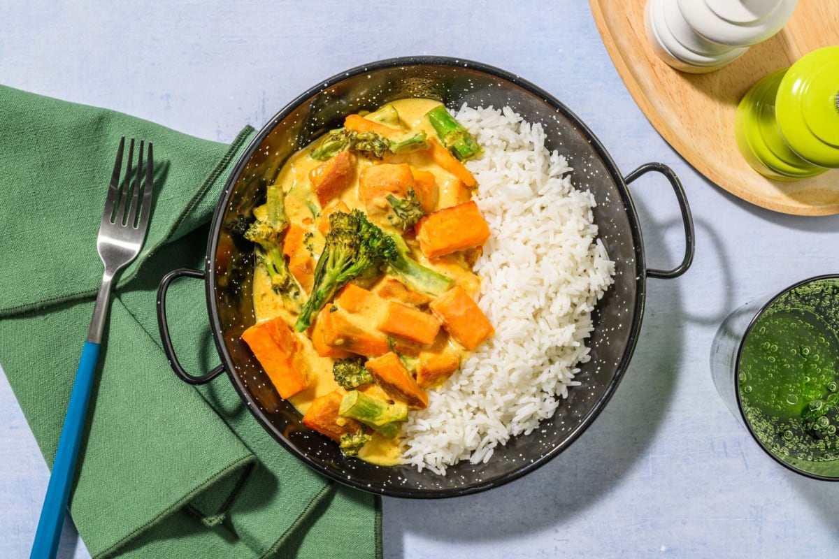 Sweet Potato Korma Style Curry